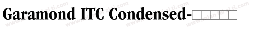 Garamond ITC Condensed字体转换
